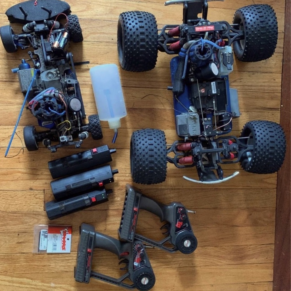 Traxxas S-Maxx nitro truck and Traxxas nitro 4tech